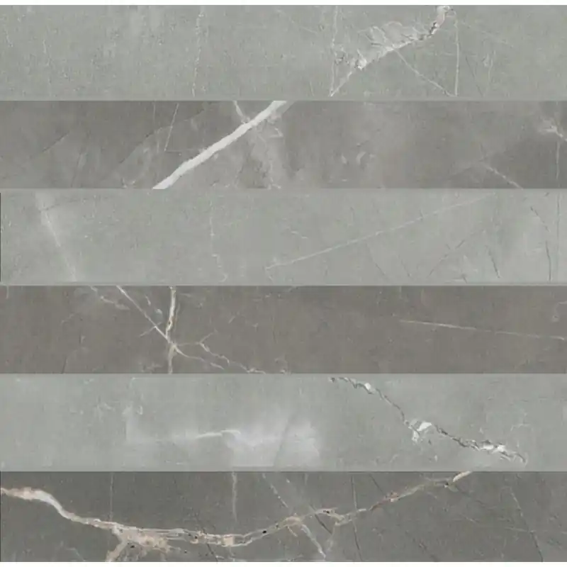 TIMELESS MOSAICO 3D AMANI GREY LUCIDO 30X30 Finale Uitverkoop
