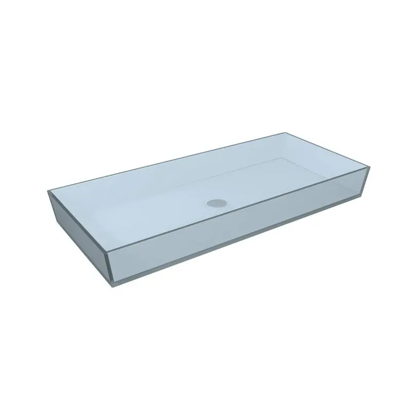 Glass Lavabo In Vetro Cm. 120 - Trattamento Anticalcare Shop Nu