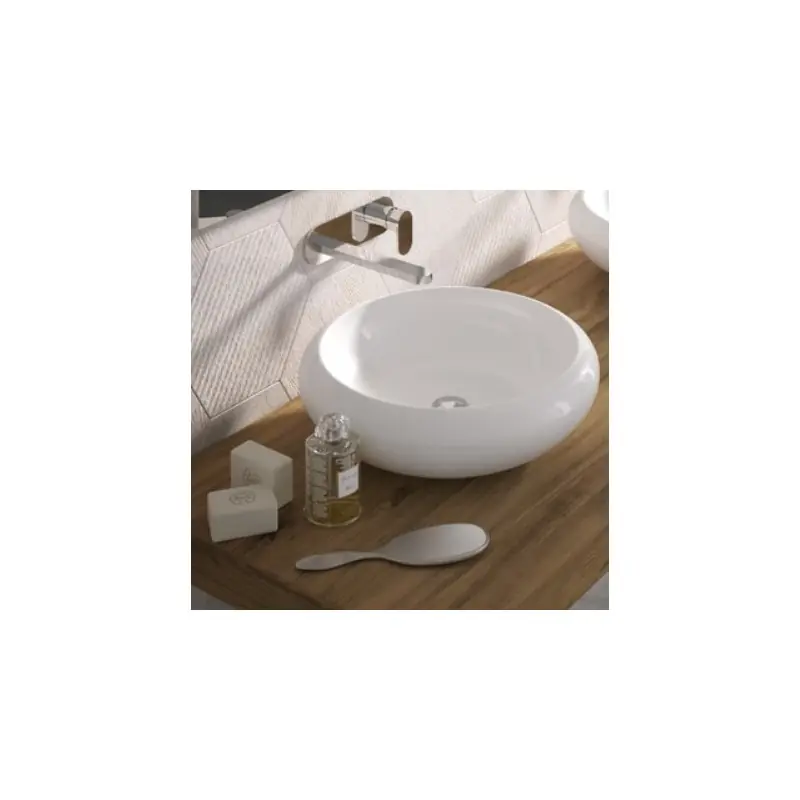 TAO LAVABO TONDO BIANCO LUCIDO Koopje