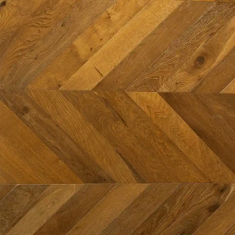 Parquet Prefinito 2 Strati Rovere Verniciato UV Spina Francese 45° Rechtstreeks Van De Fabrikant