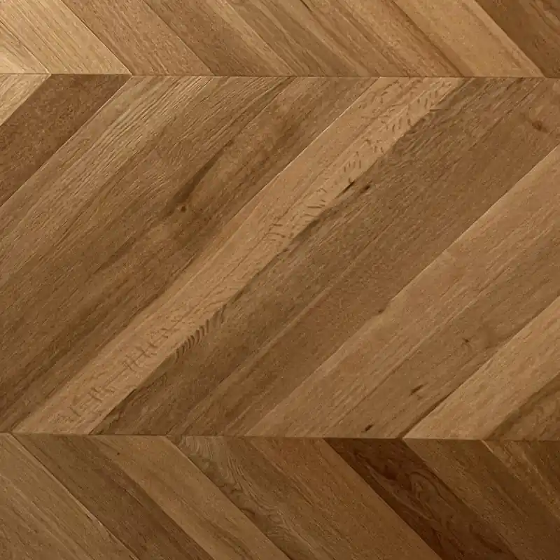 Seizoensaanbieding Parquet Prefinito 2 Strati Rovere CDE Spina 45° Verniciato UV Sp.15mm Larghezza 190mm Lunghezza 1100mm