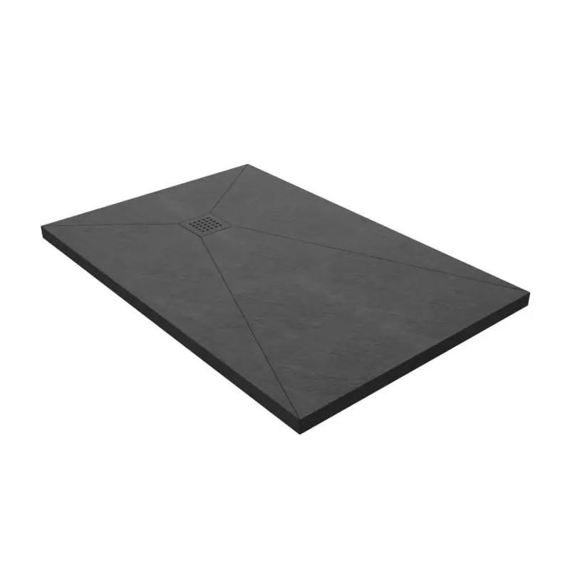 Koopje BLADE PIATTO DOCCIA LAMINAM ARDESIA NERO A SPACCO