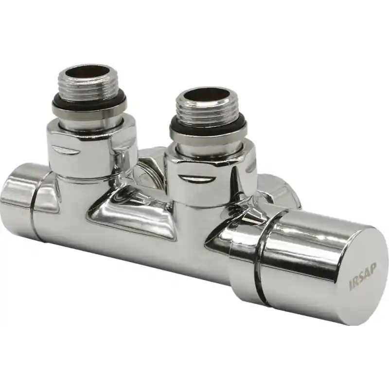 KIT GRUPPI VALVOLE A SQUADRO PASSO 50 MM CROMO Snelle Levering