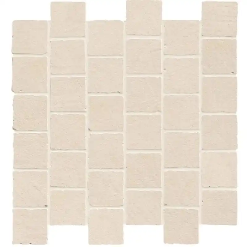 BOOST NATURAL KAOLIN MATT MOSAICO TUMBLED 31X31 Fabrieksprijs
