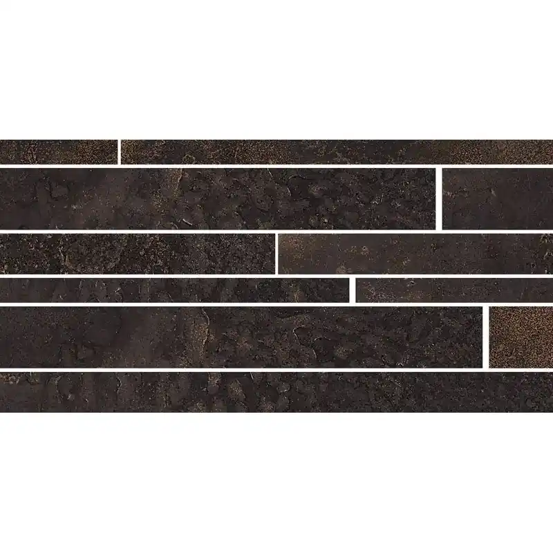 OXIDART MURETTO BLACK NATURAL 22.5X45 RETTIFICATO Premium