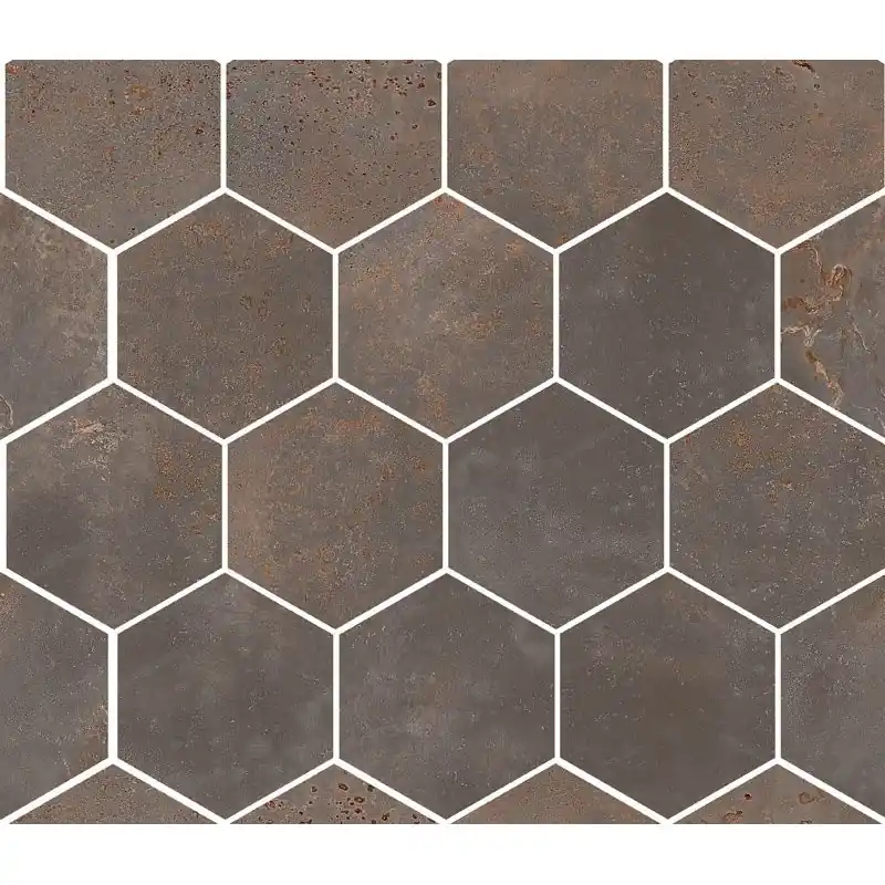 Favoriet OXIDART HEXAGON IRON NATURAL 26X30 RETTIFICATO