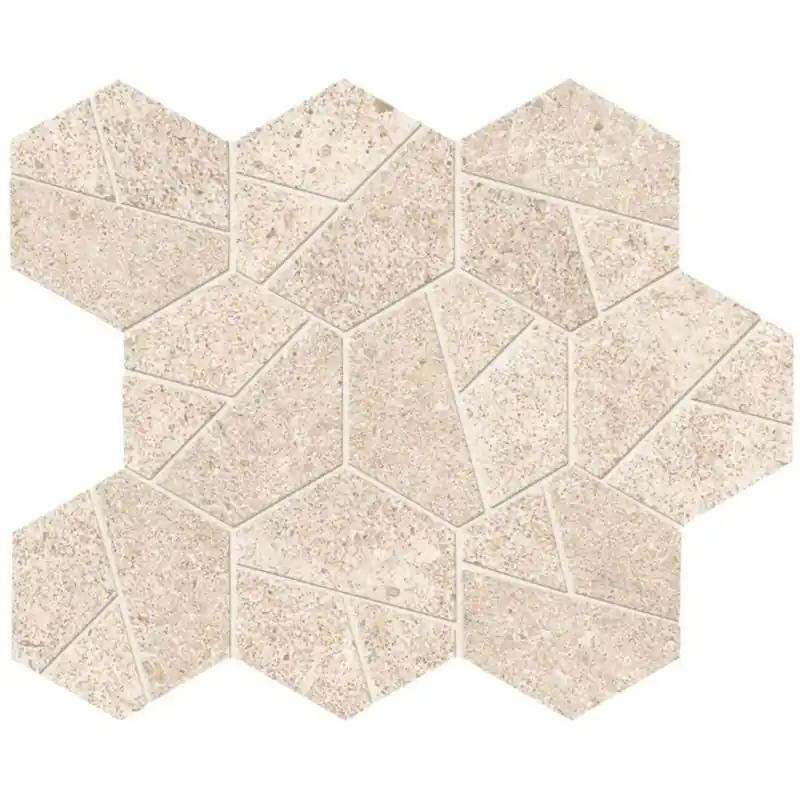 BOOST STONE IVORY MOSAICO HEX 25X28.5 Exclusieve Aanbieding