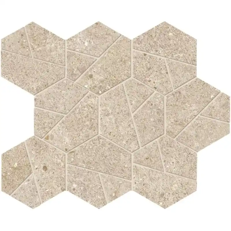 BOOST STONE CREAM MOSAICO HEX 25X28.5 Favoriet