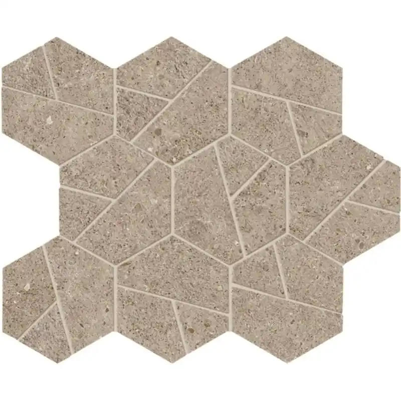 BOOST STONE CLAY MOSAICO HEX 25X28.5 Beperkte Voorraad