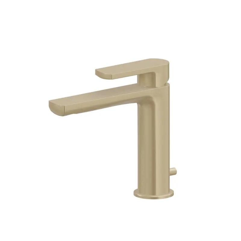 HAKA MISCELATORE MONOCOMANDO PER LAVABO CON SCARICO ORO SPAZZOLATO Actieprijs