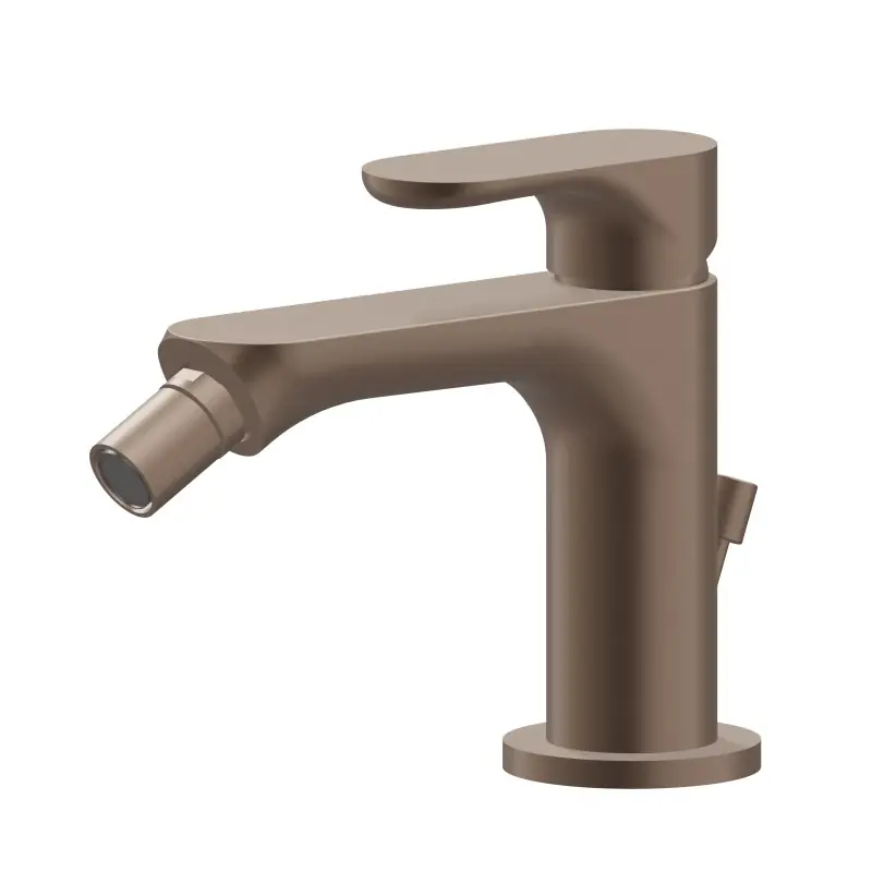LINFA II MISCELATORE MONOCOMANDO PER BIDET CON SCARICO COPPER SATIN Beperkte Voorraad