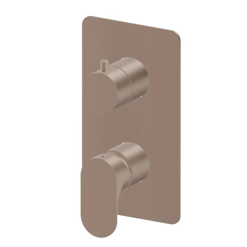 Nieuw LINFA II MISCELATORE MONOCOMANDO AD INCASSO CON DEVIATORE MECCANICO 2 USCITE COPPER SATIN