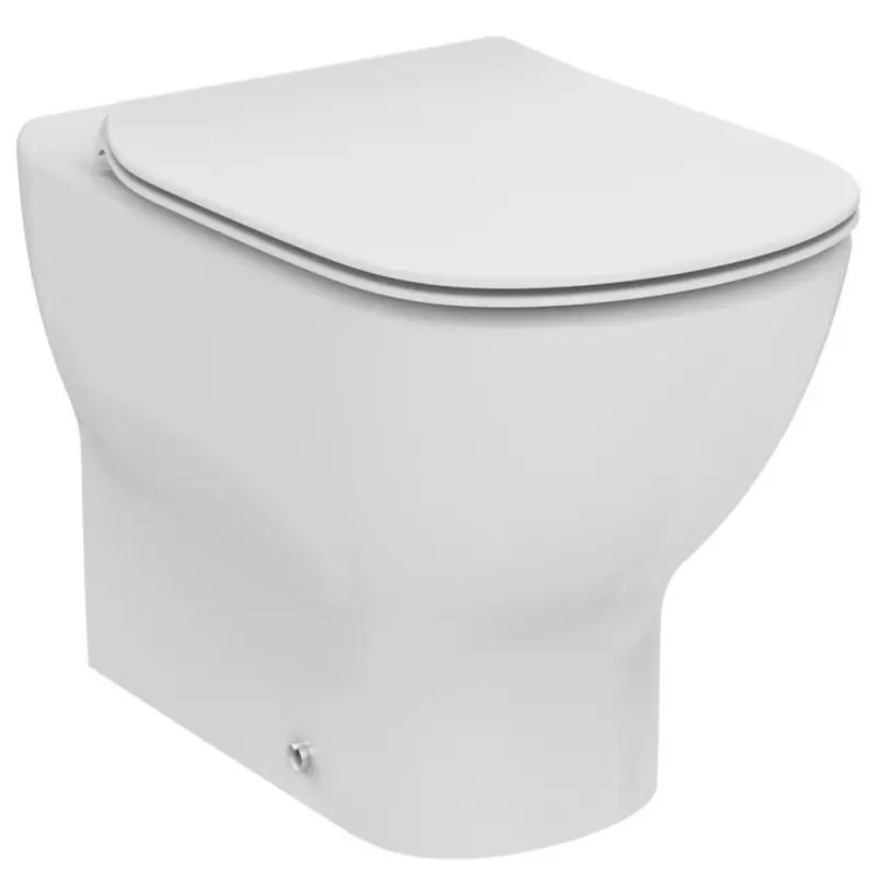 TESI VASO A TERRA FILO PARETE C/SISTEMA AQUABLADE C/COPRIVASO SLIM SOFT-CLOSE BIANCO SETA Veilige Betaling
