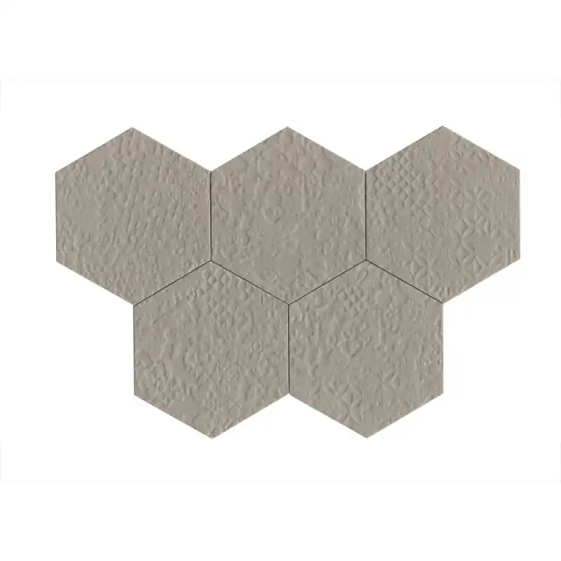 STRATFORD GREY STRUTTURA CROCHET 3D ESAGONA 21X18,2 Populair