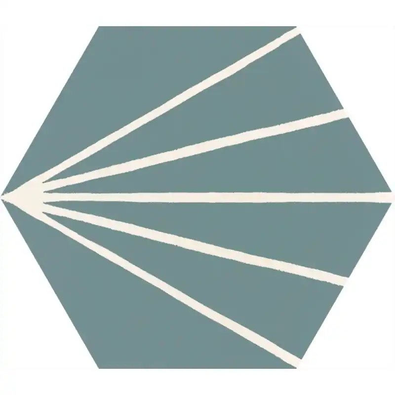 STRATFORD GREEN DECORO TRATTO ESAGONA 21X18,2 Hoge Kwaliteit