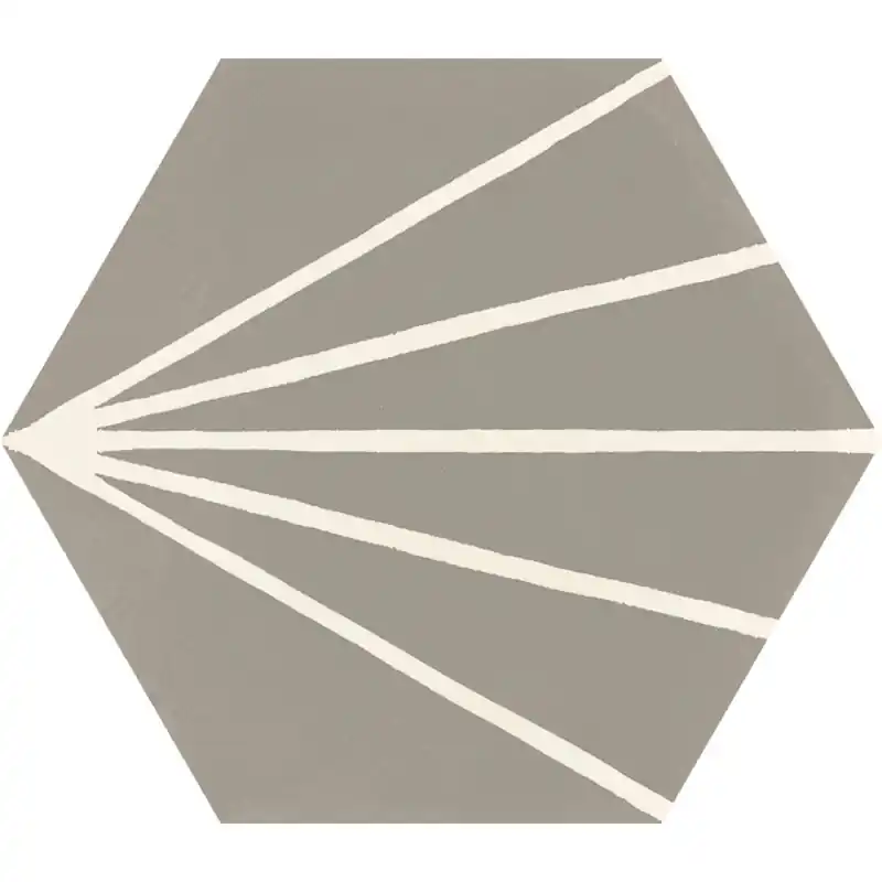 STRATFORD GREY DECORO TRATTO ESAGONA 21X18,2 Nieuw