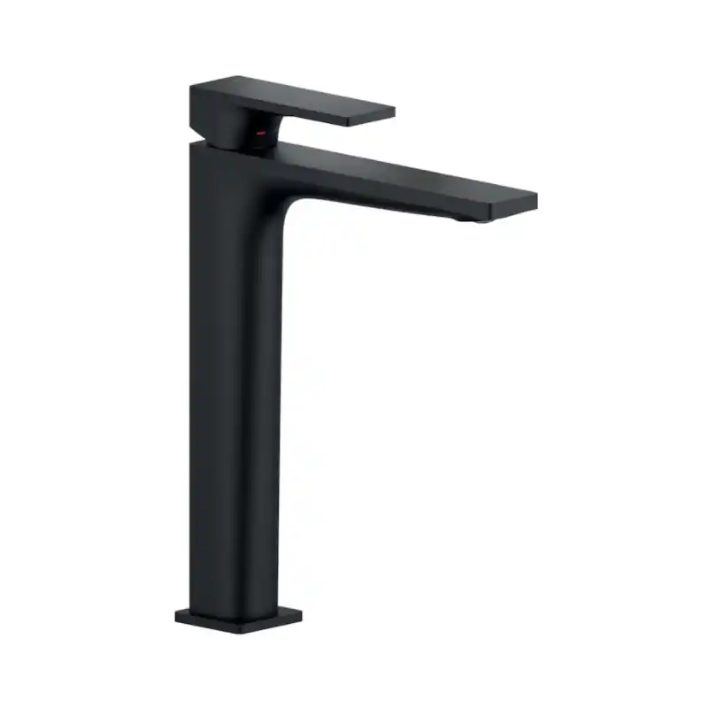 Laatste Kans SEVEN MISCELATORE LAVABO ALTO C/SCARICO CLIC CLAC NERO OPACO