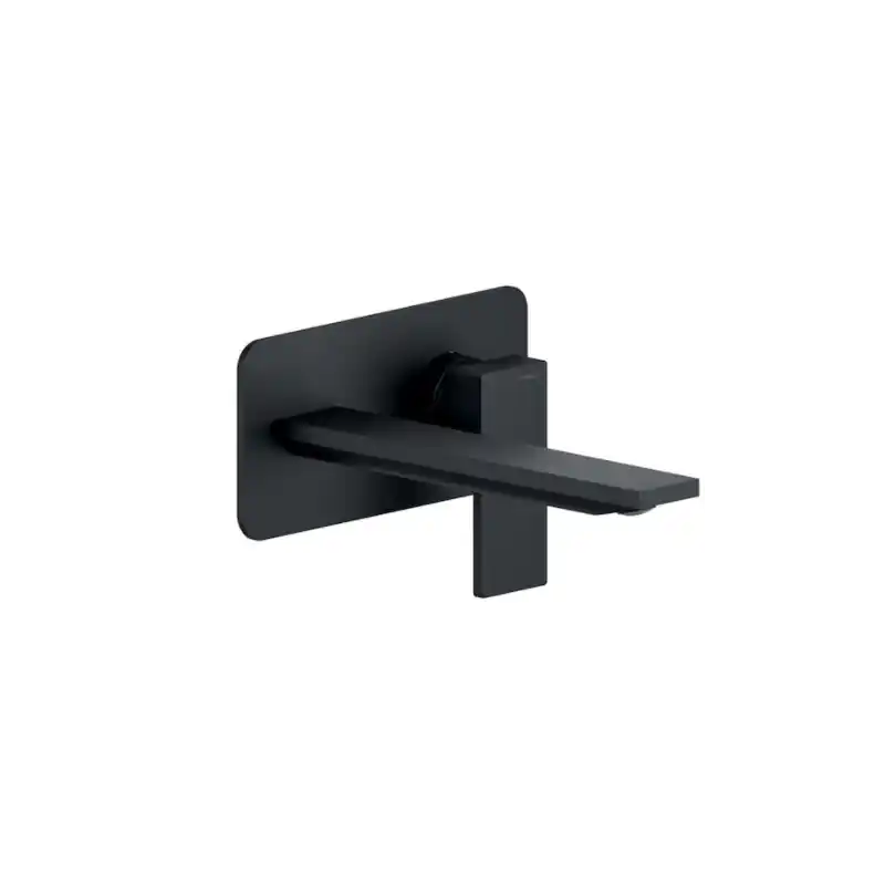 Meest Verkocht SEVEN MISCELATORE LAVABO A MURO L. 20 CM NERO OPACO