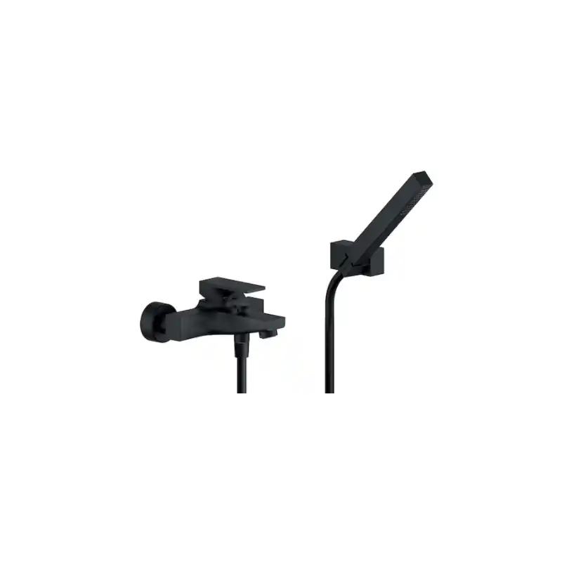 SEVEN MISCELATORE VASCA ESTERNO CON SET DOCCIA NERO OPACO Korting