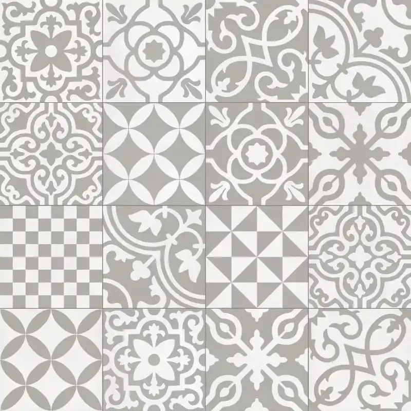 Seizoensaanbieding CONTRASTI GRIGIO DECORO MIX 20X20