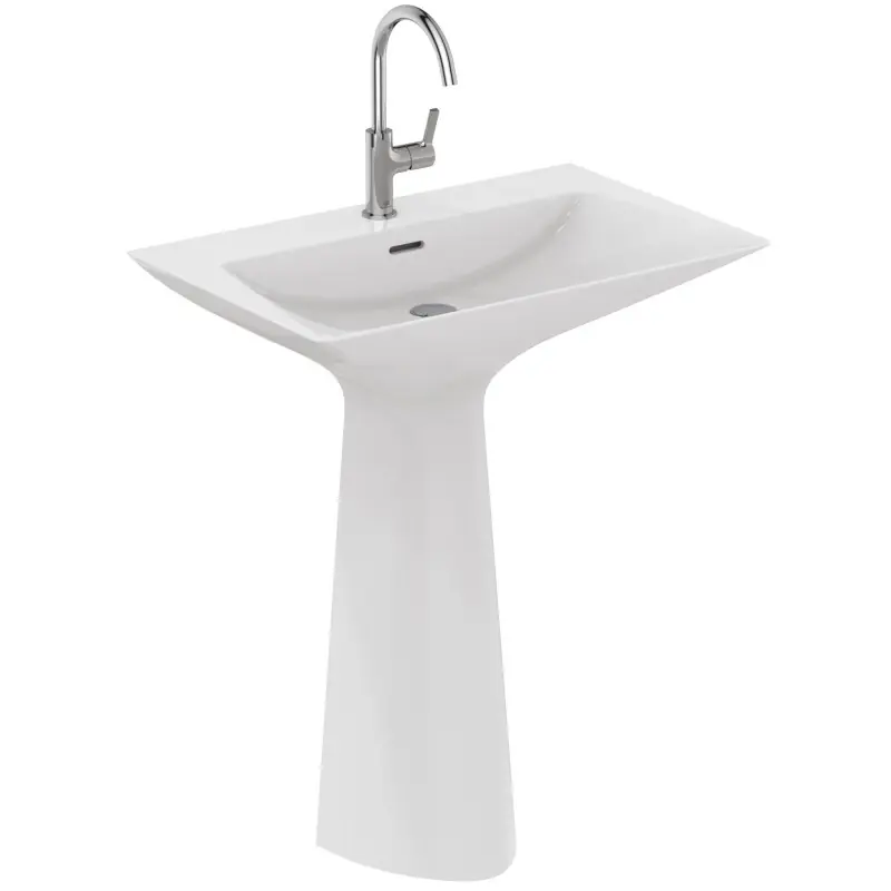 Rechtstreeks Van De Fabrikant TIPO-Z LAVABO TOTEM C/ TROPPOPIENO 1 FORO BIANCO SETA