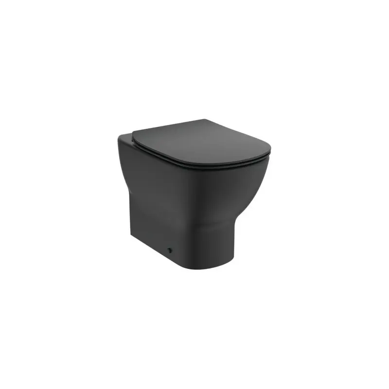 TESI VASO A TERRA FILO PARETE C/SISTEMA AQUABLADE C/COPRIVASO SLIM SOFT-CLOSE NERO OPACO Exclusieve Aanbieding