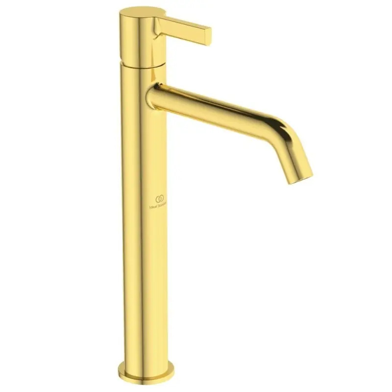 JOY LAVABO MISCELATORE MONOCOMANDO DA APPOGGIO SU PIANO S/SCARICO BRUSHED GOLD Bestseller