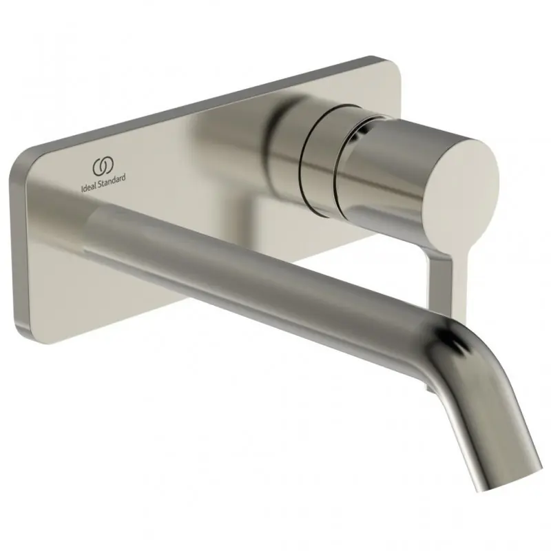 JOY LAVABO MISCELATORE MONOCOMANDO A PARETE C/PIASTRA RETTANGOLARE E BOCCA DA 220MM SILVER STORM Merkproduct