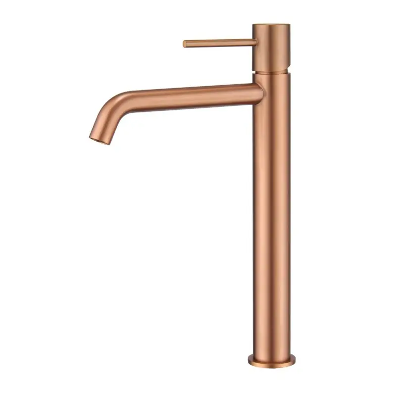 Dagaanbieding MONZA MONOMANDO LAVABO ALTO ORO ROSA SPAZZOLATO