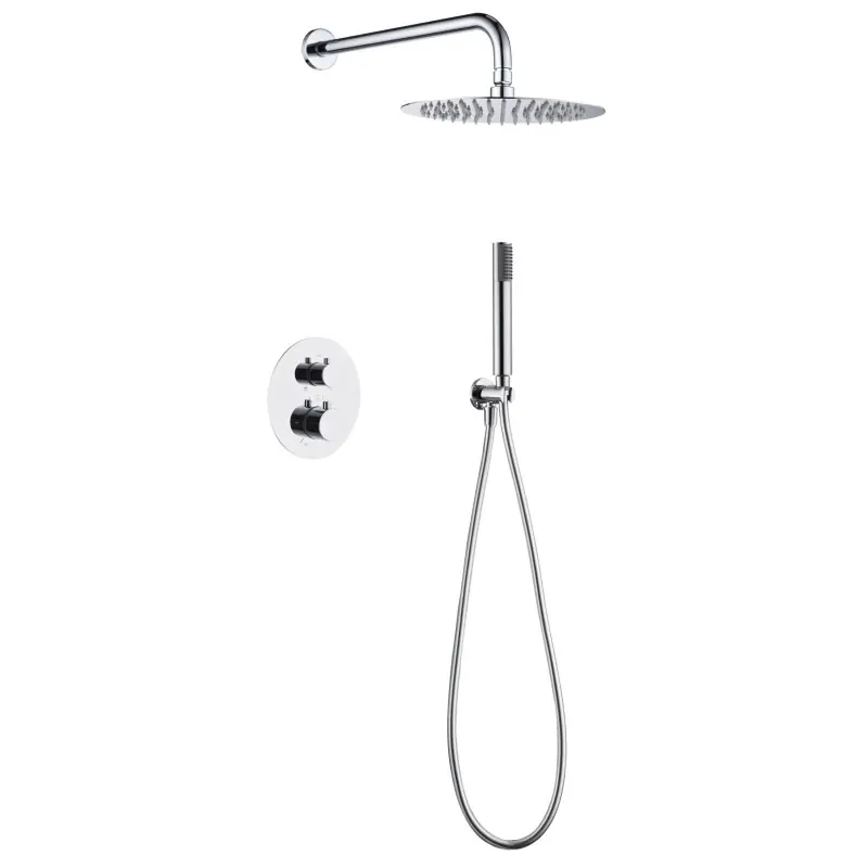 Weekendaanbieding MONZA KIT DOCCIA A INCASSO CON DEVIATORE TERMOSTATICO CON SOFFIONE E DOCCETTA CROMO