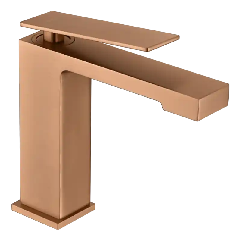 Koop Online PISA MONOCOMANDO LAVABO SENZA SCARICO ORO ROSA SPAZZOLATO