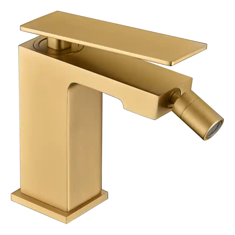 PISA MISCELATORE BIDET MONOCOMANDO SENZA SCARICO ORO SPAZZOLATO Actieprijs