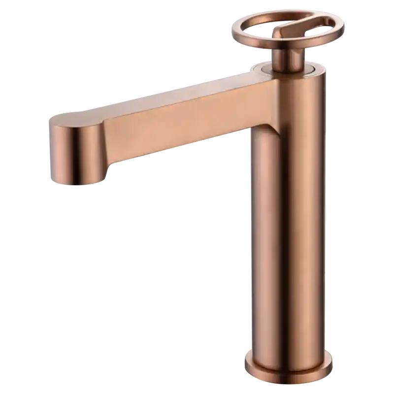 OLIMPO MISCELATORE LAVABO SENZA SCARICO ORO ROSA SPAZZOLATO Shop Nu