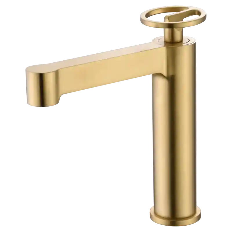 OLIMPO MISCELATORE LAVABO ALTO SENZA SCARICO ORO SPAZZOLATO Shop Nu
