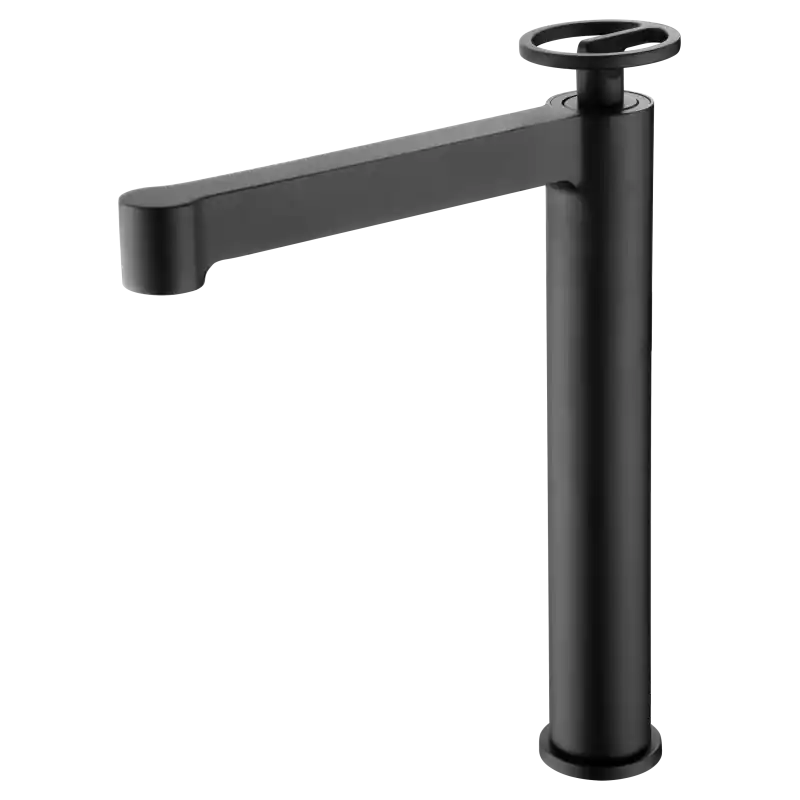Aanbieding OLIMPO MISCELATORE LAVABO ALTO SENZA SCARICO NERO MATT