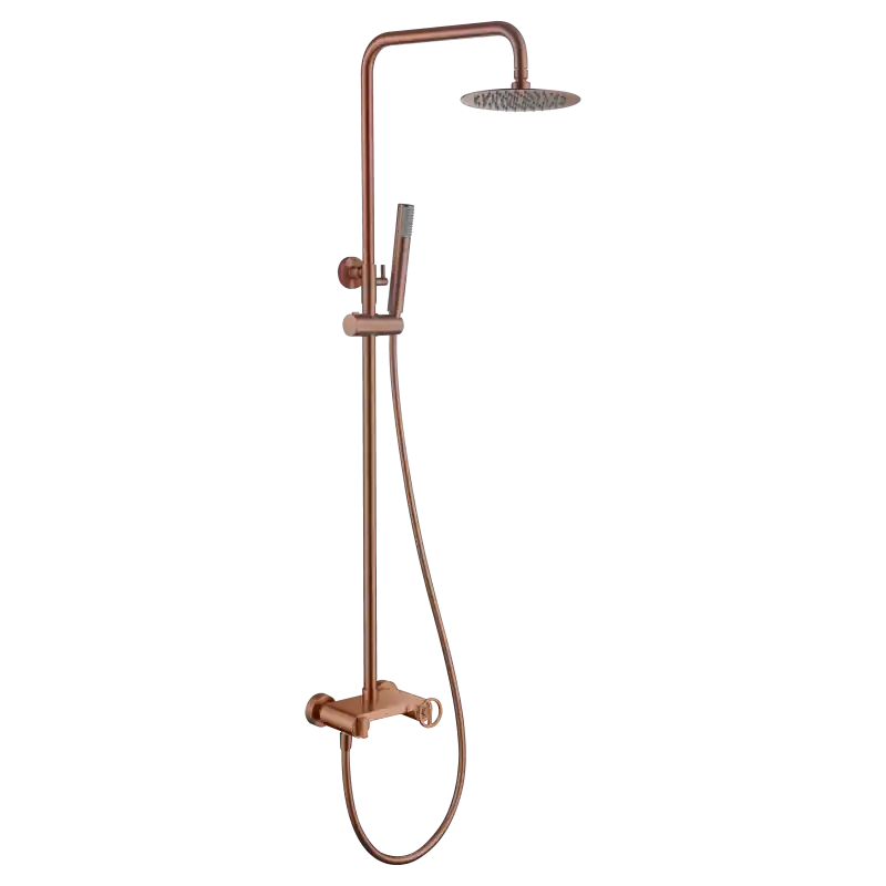 Bestseller OLIMPO COLONNA DOCCIA MONOCOMANDO ORO ROSA SPAZZOLATO