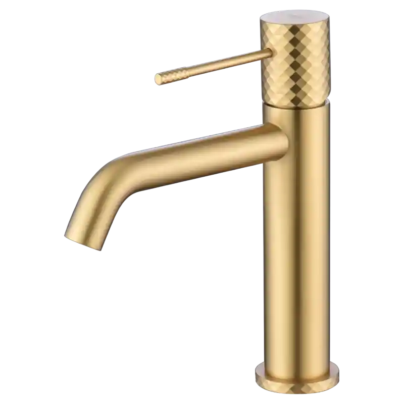 GENOVA MISCELATORE LAVABO SENZA SCARICO ORO SPAZZOLATO Nu Kopen