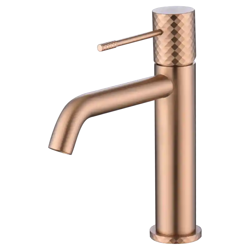 GENOVA MISCELATORE LAVABO SENZA SCARICO ORO ROSA SPAZZOLATO Alleen Vandaag