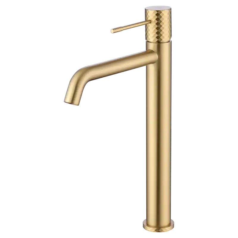 Bestseller GENOVA MISCELATORE LAVABO ALTO SENZA SCARICO ORO SPAZZOLATO