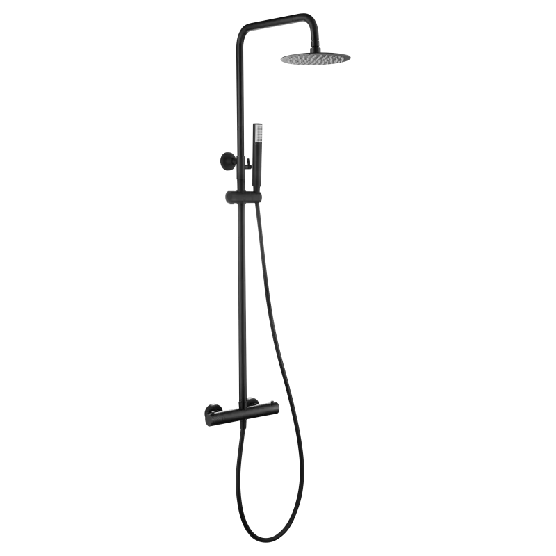 Dagaanbieding GENOVA COLONNA DOCCIA TERMOSTATICA NERO MATT