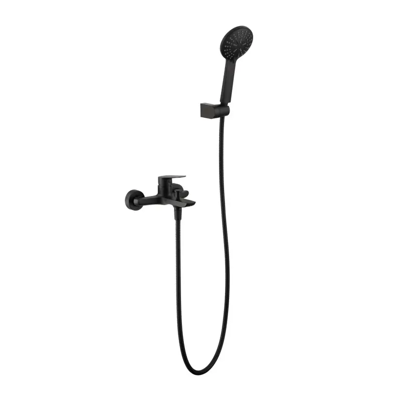BELGICA MISCELATORE VASCA MONOCOMANDO CON KIT DOCCIA NERO MATT Alleen Vandaag