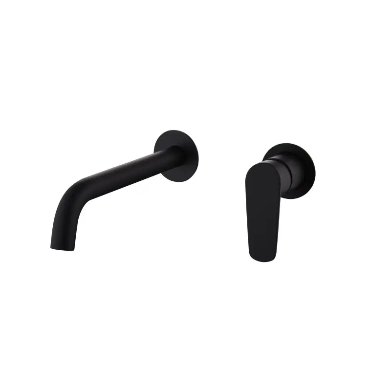 Bestseller BELGICA MONOCOMANDO LAVABO A MURO CON PARTE INCASSO NERO MATT