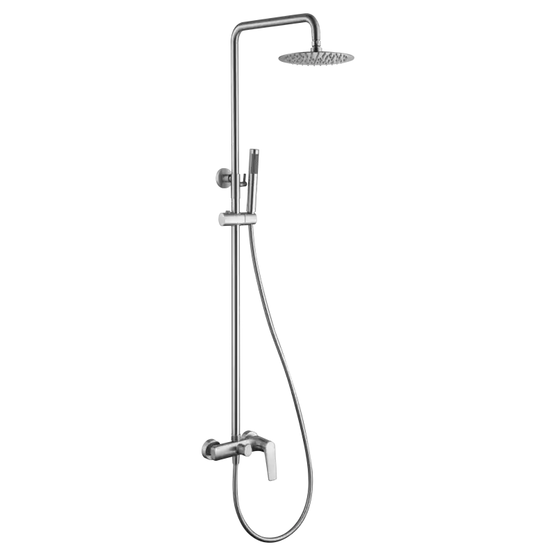 COLONNA DOCCIA MONOCOMANDO IN ACCIAIO INOX. S.316 SERIE DELOS Beperkt Aanbod