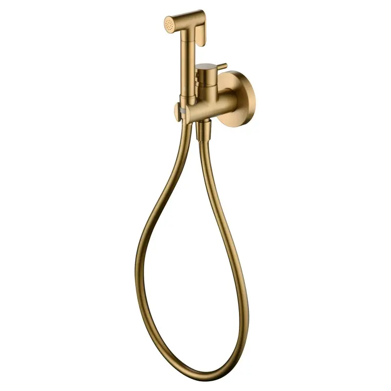 MUNICH IDROSCOPINO BIDET CON MISCELATORE ACQUA CALDA E FREDDA ORO SPAZZOLATO Speciale Aanbieding
