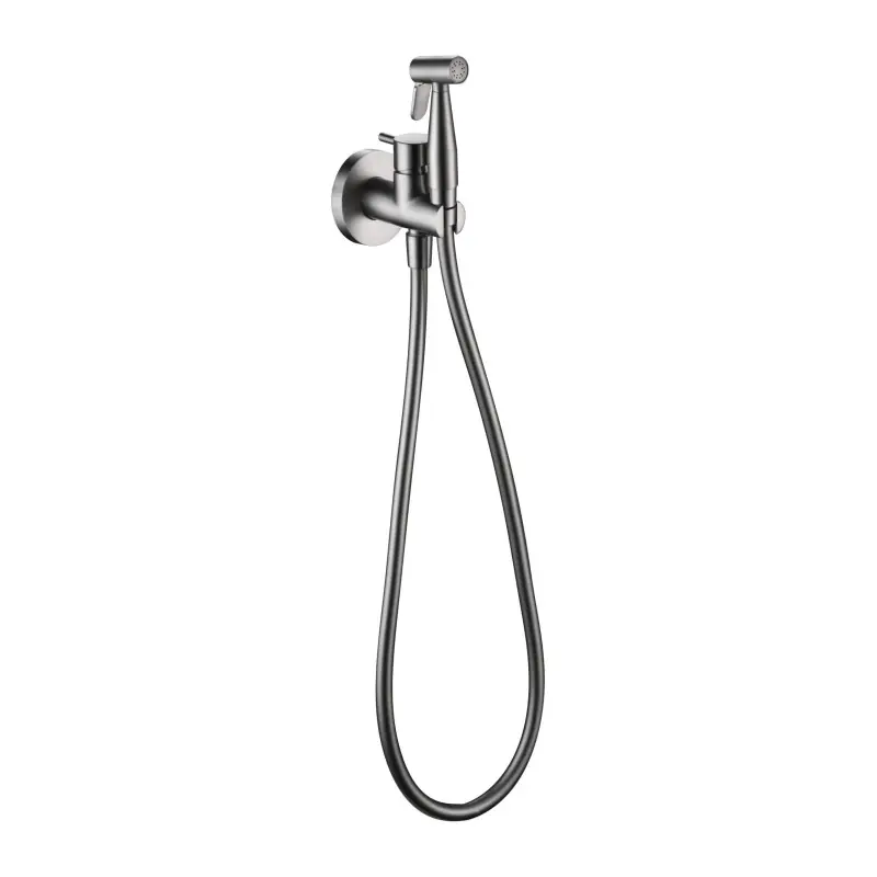 MUNICH IDROSCOPINO BIDET CON MISCELATORE ACQUA CALDA E FREDDA NICHEL SPAZZOLATO Bestel Nu