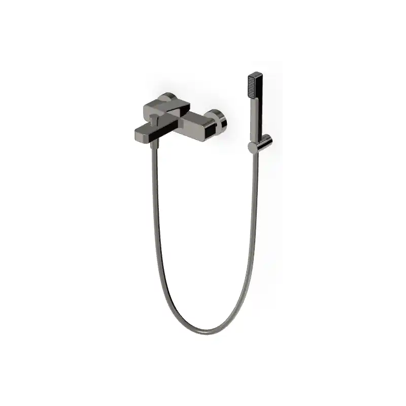 Finale Uitverkoop JINGLE MISCELATORE VASCA-DOCCIA ESTERNO METAL BLACK