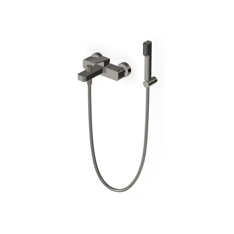 Shop Nu JINGLE MISCELATORE VASCA-DOCCIA ESTERNO METAL BLACK SPAZZOLATO