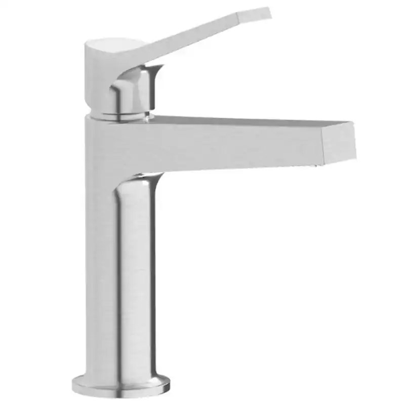 Direct Verzonden TWITTER MISCELATORE LAVABO COMPLETO DI SCARICO NICKEL SPAZZOLATO
