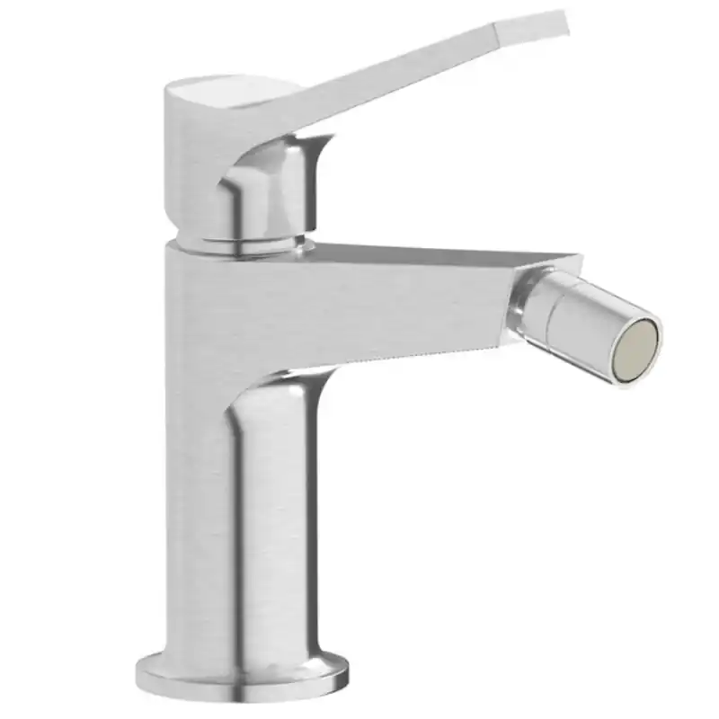 TWITTER MISCELATORE BIDET COMPLETO DI SCARICO NICKEL SPAZZOLATO Gratis Retour