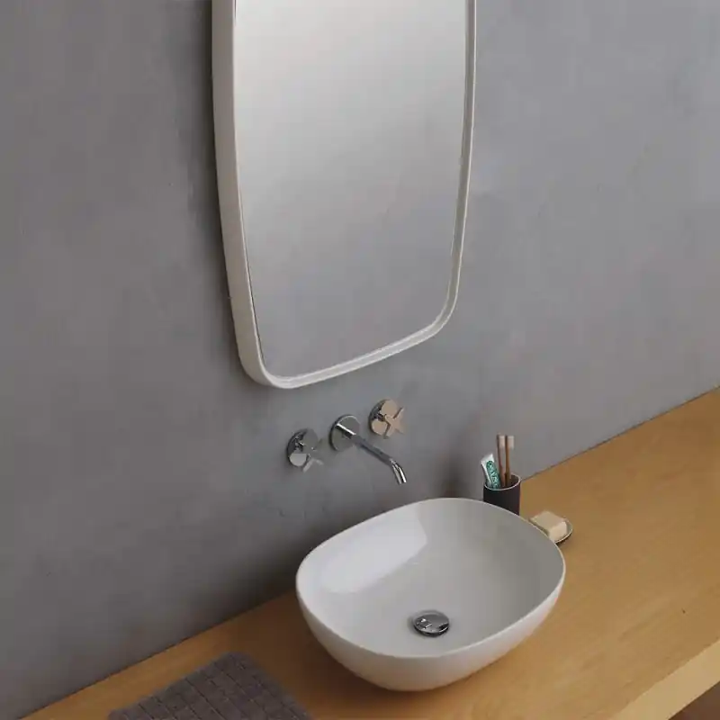FINE 50 LAVABO DA APPOGGIO TONDO BIANCO LUCIDO Betrouwbaar